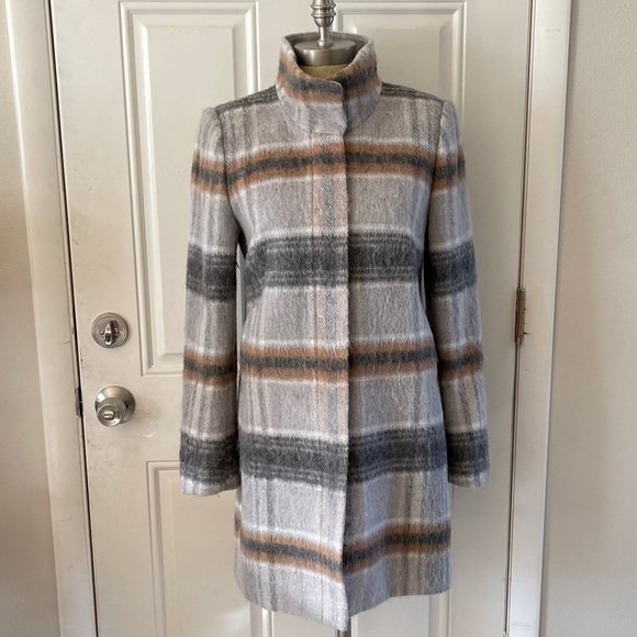 LOFT Jackets & Blazers - LOFT Plaid Wool Coat